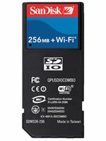 Беспроводная карта SanDisk SD Wi-Fi 256 Mb